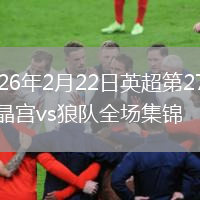 2026年2月22日英超第27轮水晶宫vs狼队全场集锦